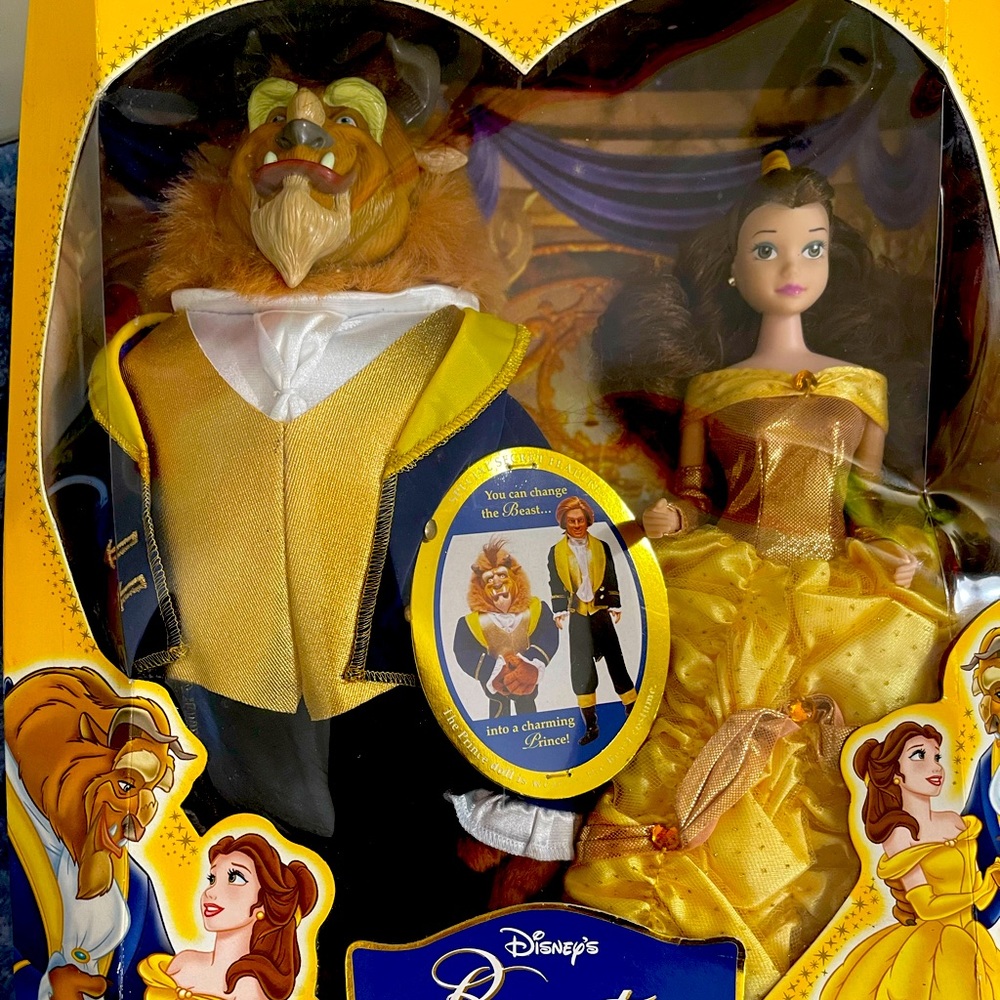 Collectible DISNEY Beauty & the Beast Dolls Special Ed Giftset HARD TO FIND